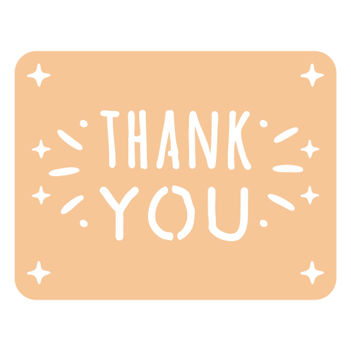 Thank you quote cut out PNG Design