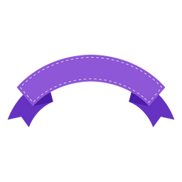 Violet ribbon flat details PNG Design Transparent PNG