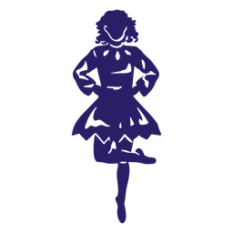 Dance woman people silhouette PNG Design