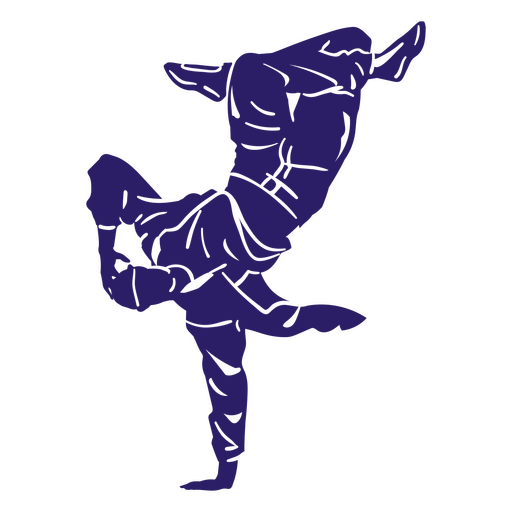 Silhueta de homem de hip hop de hobbie de dança Desenho PNG