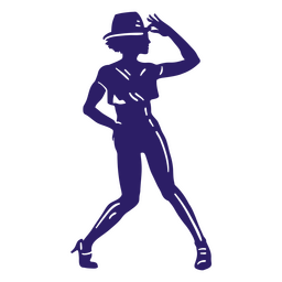 Tanzmusik Menschen Silhouette PNG-Design