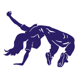 Dançando a silhueta de hip hop Desenho PNG