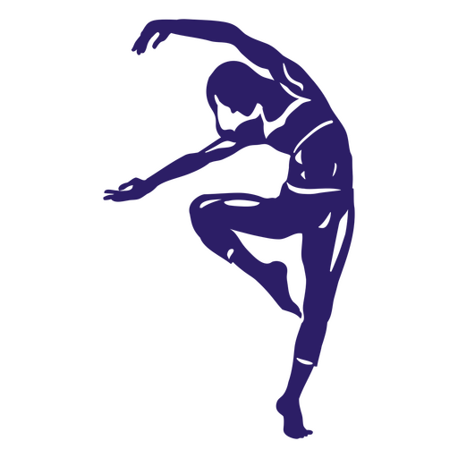 Dancing pose silhouette