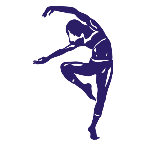 Silhueta de pose de dança Desenho PNG