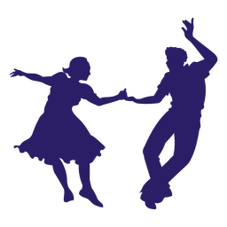 Silhueta de parceiros de dança Desenho PNG