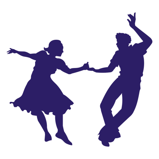 Silhueta de parceiros de dança Desenho PNG