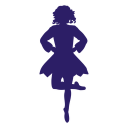 Dance step silhouette woman PNG Design Transparent PNG