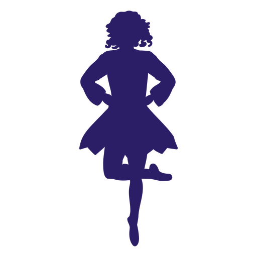 mulher de silhueta de passo de dança Desenho PNG