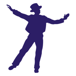 Man silhouette dance step PNG Design Transparent PNG