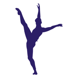 Ballettschritt-Silhouette PNG-Design