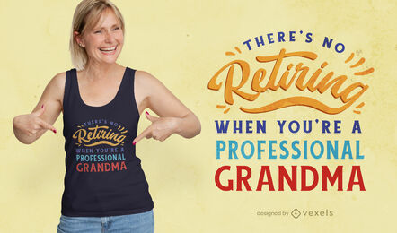 Oma lustiges Familienzitat T-Shirt Design
