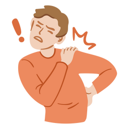 Ícone de saúde de dor nas costas de medicina Desenho PNG