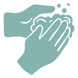 Washing hands cut out PNG Design