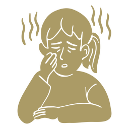 Ill people cut out feeling bad PNG Design