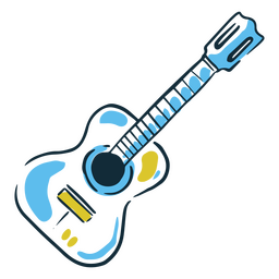 Argentinian guitar traditional icon PNG Design
