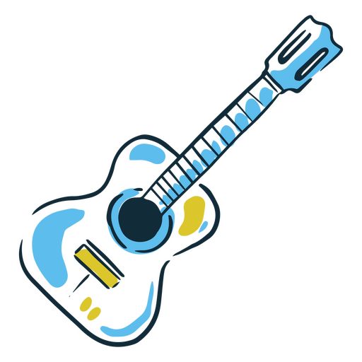 Icono tradicional de la guitarra argentina Diseño PNG