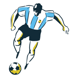 Argentinian soccer player traditional icon PNG Design Transparent PNG