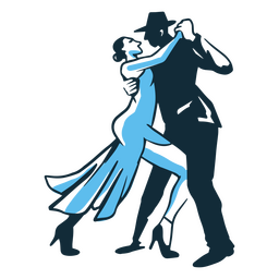 Traditionelle Ikone des argentinischen Tangos PNG-Design