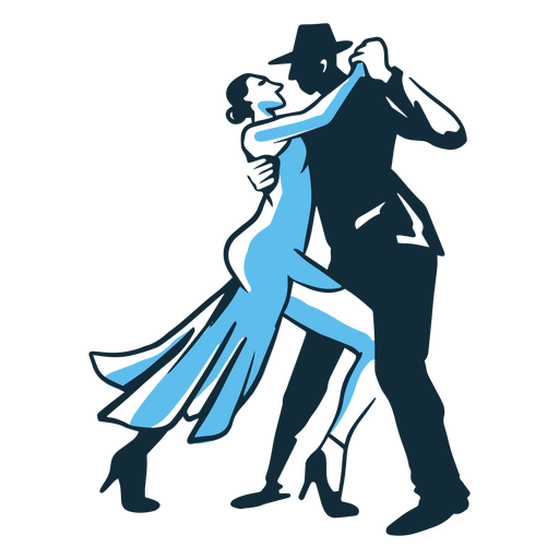 Icono tradicional del tango argentino Diseño PNG