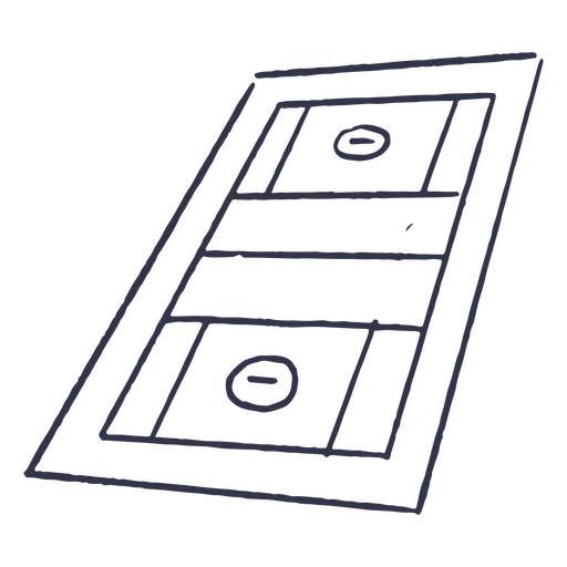 Ícone do esporte da quadra de lacrosse Desenho PNG