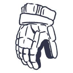 Symbol für den Lacrosse-Handschuhsport PNG-Design
