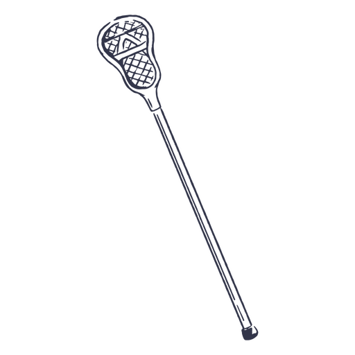 Ícone de esporte de bastão de lacrosse Desenho PNG