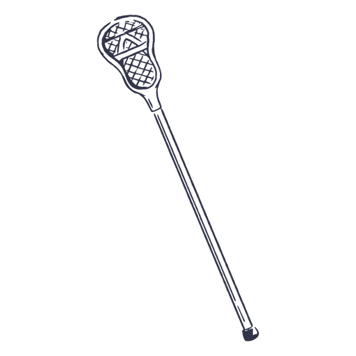 Icono de deporte de palo de lacrosse Diseño PNG