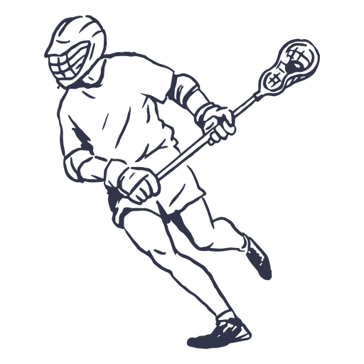 Pessoas de esporte de lacrosse Desenho PNG