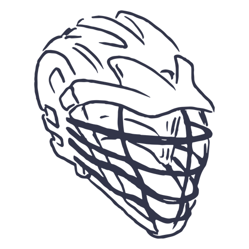 Ícone de esporte de capacete de lacrosse Desenho PNG