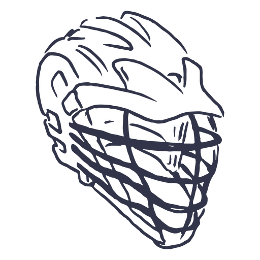 Icono de deporte de casco de lacrosse Diseño PNG