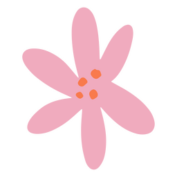 Icono de flor plana de autoestima simple Diseño PNG