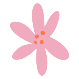 Simple self esteem flat flower icon PNG Design