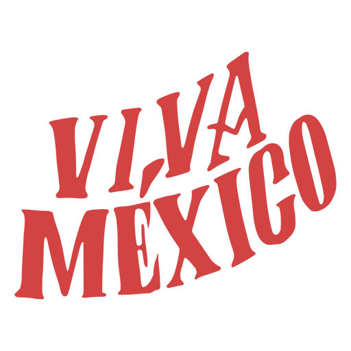 Citação tradicional Viva México Desenho PNG