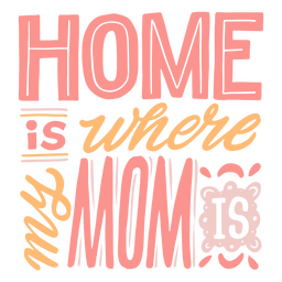 Mother's day quote lettering PNG Design