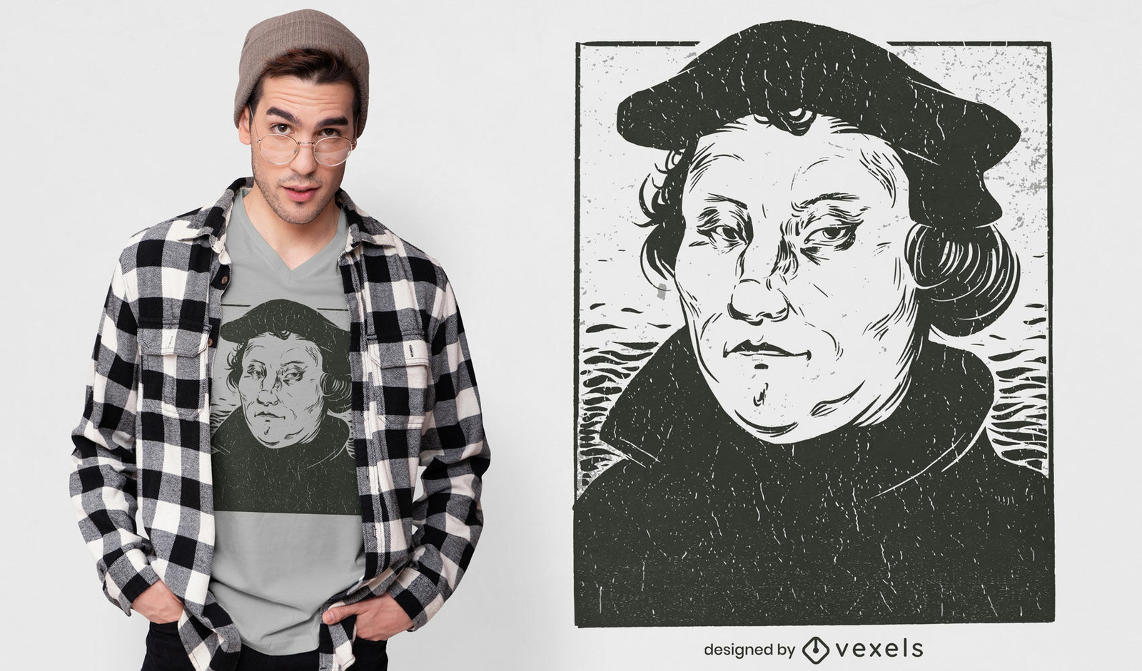 Martin Luther T-Shirt-Design