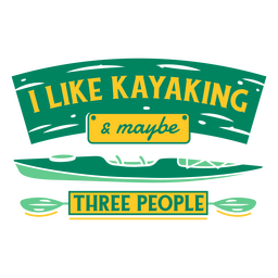 Kayaking funny quote badge PNG Design Transparent PNG