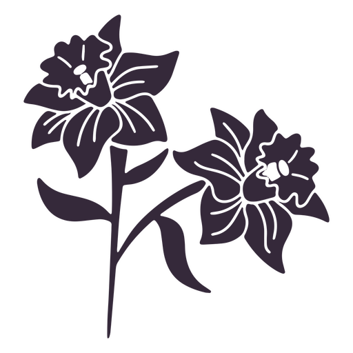 Orquídea cortada flor Desenho PNG