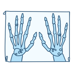 X-ray hands medical icon PNG Design Transparent PNG