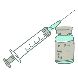 Syringe vaccine medical icon PNG Design