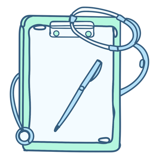 Note pad medical icon PNG Design