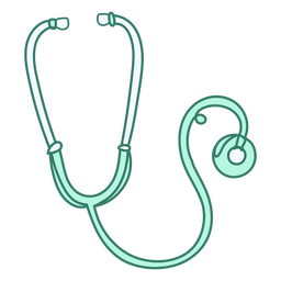 Icono médico estetoscopio Diseño PNG