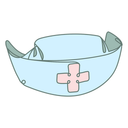 Nurse's cap medical icon PNG Design