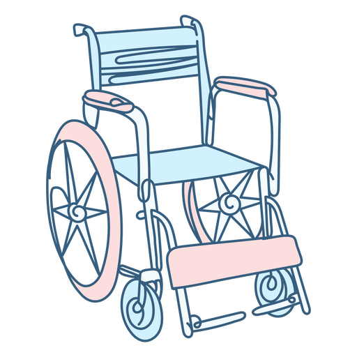 Wheelchair medical icon PNG Design