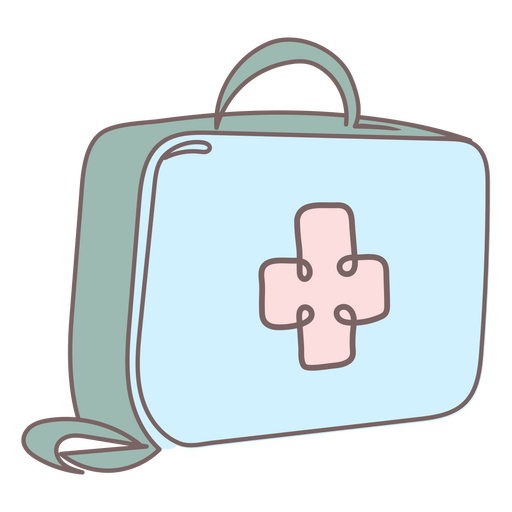 Ícone médico do kit de primeiros socorros Desenho PNG