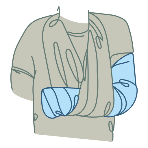 Icono médico de yeso de brazo Diseño PNG