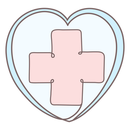 Heart medical icon PNG Design