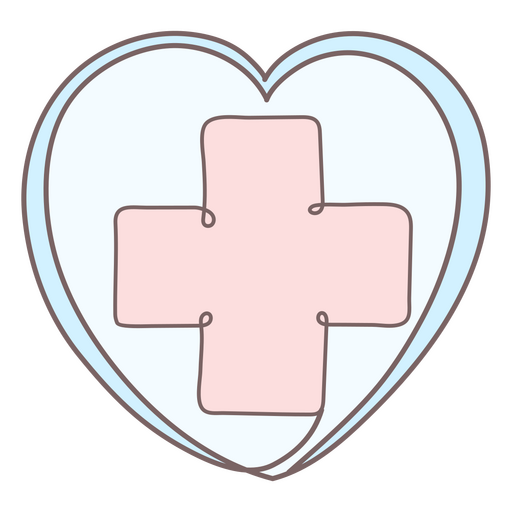 Ícone médico do coração Desenho PNG