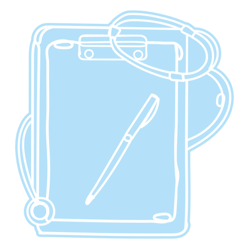 Note pad simple medical icon PNG Design