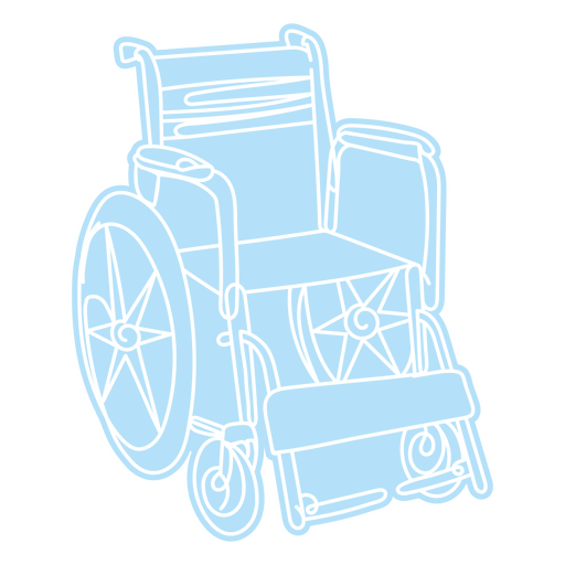 Ícone médico simples de cadeira de rodas Desenho PNG