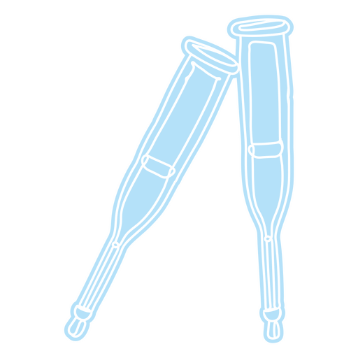 Crutches simple medical icon PNG Design